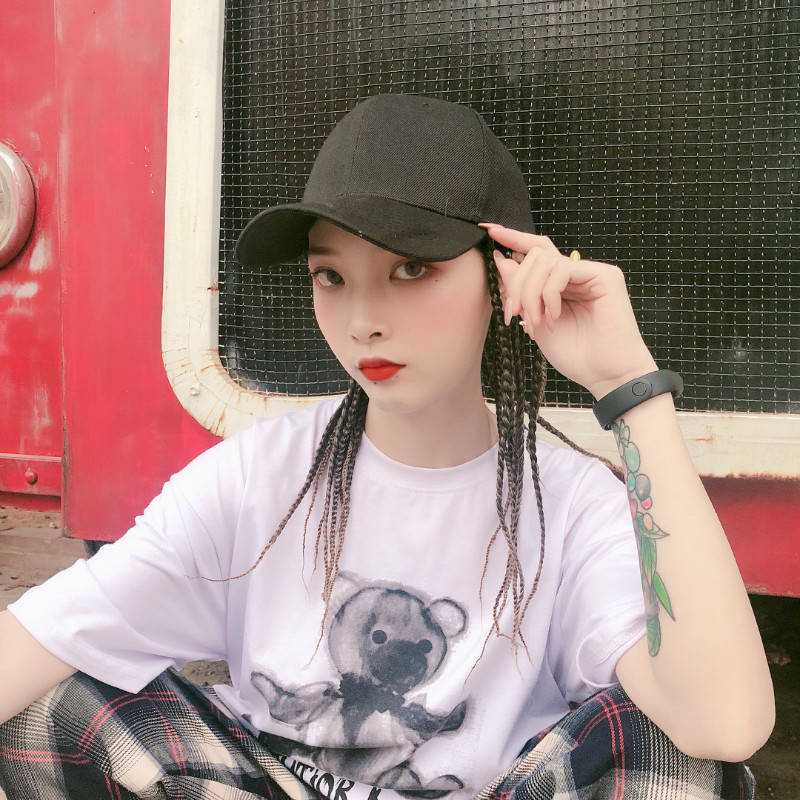 Wig Dirty Braid Hat One Female Three-strand Personality Cap