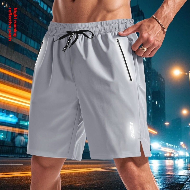 Men's Shorts Micro Elastic Loose Luminous Quick-dry Casual