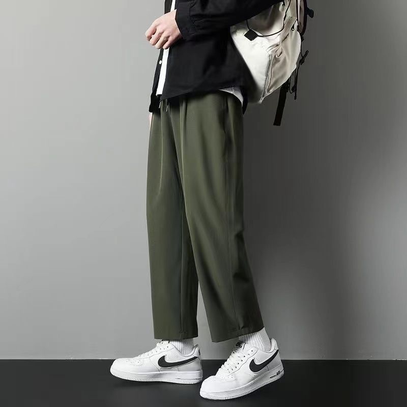 Loose Straight Drooping Suit Pants Quick-drying Wide-leg Casual