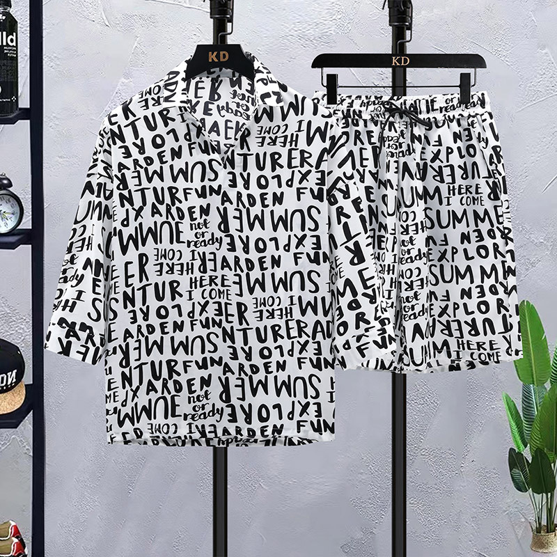 Casual Suit Men's Summer Short Sleeve Shirt Thin