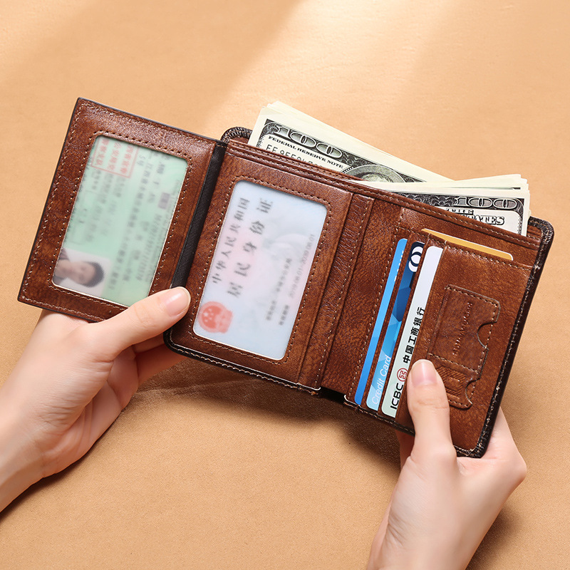 New Style Men's Wallet Multifunctional Leather Short