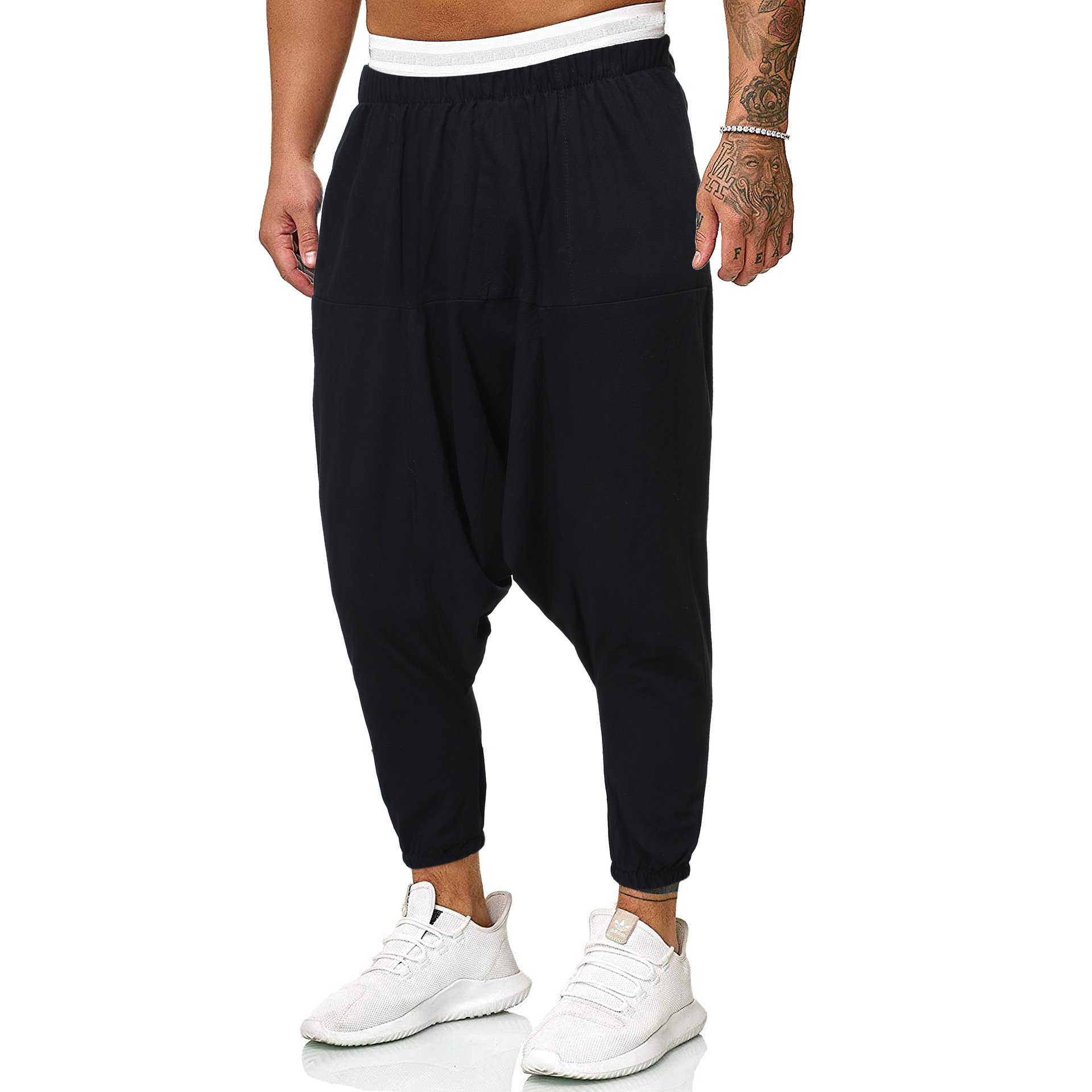 Cotton And Linen Casual Solid Color All-match Trousers
