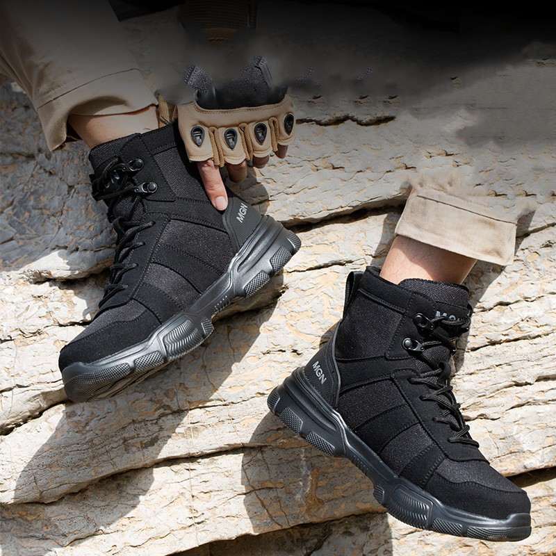 Labor Protection Shoes Anti-smash Anti-puncture Protective High Top