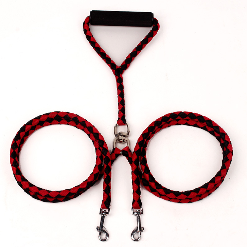 Pet Hand-knitted Traction Wear-resistant Dog Leash Double-ended Braided