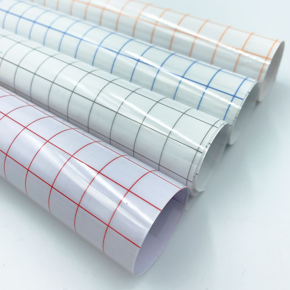 Blue Red Gray Orange Plaid Self-adhesive And Transparent Transfer Film
