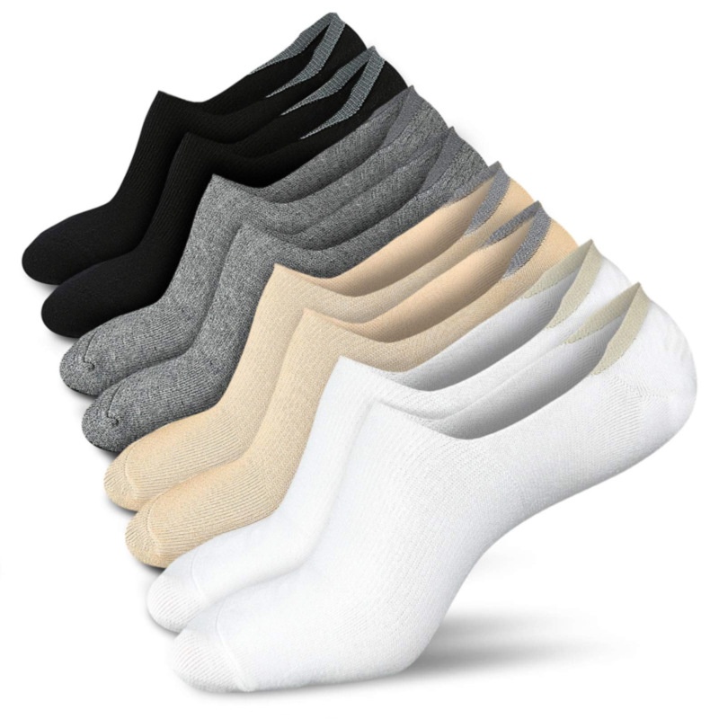 5 Pairs Of Invisible Boat Socks Tight Women Summer Pure Cotton Shallow