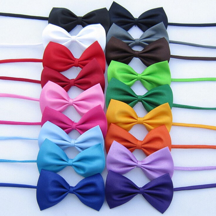 1 Piece Adjustable Dog Cat Bow Tie Neck Pet Puppy Bows Different Colors