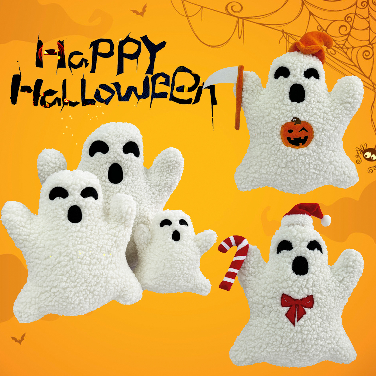 Plush Toy Ghost Pillow Halloween Home