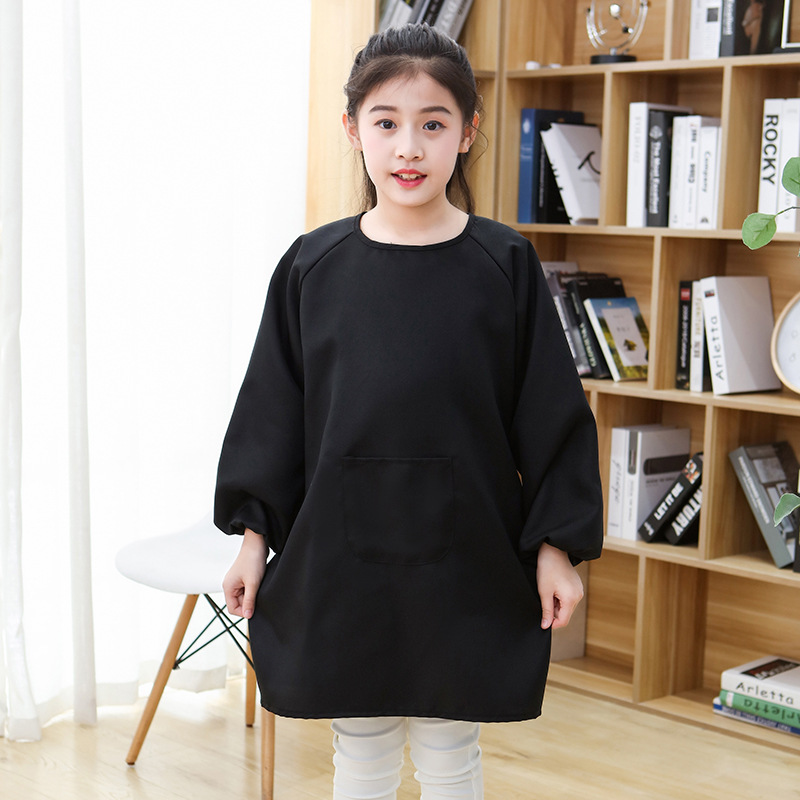Kindergarten Backwearing Coverall Children's Long-sleeved Apron