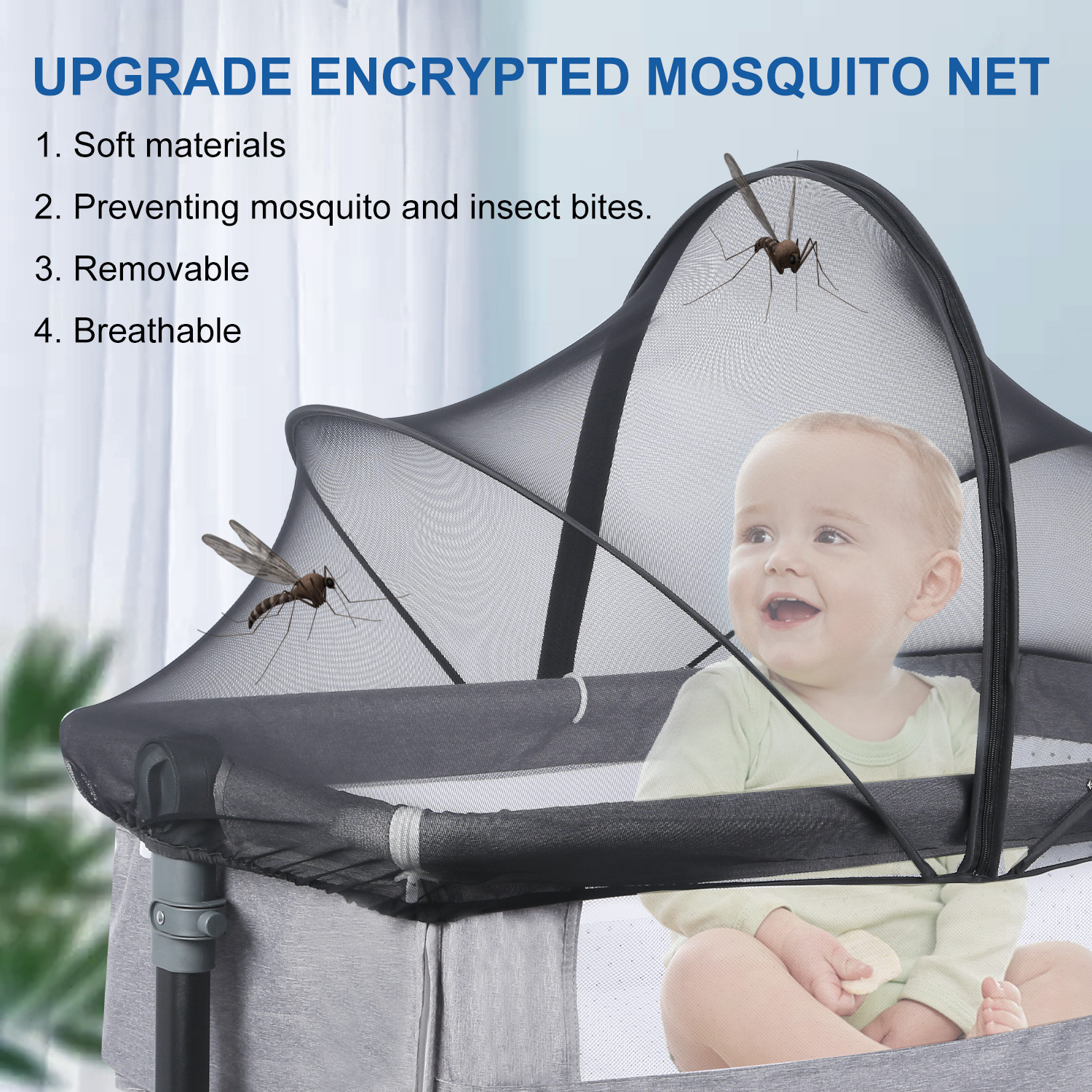 Crib Mosquito Net Yurt Complete-type Universal