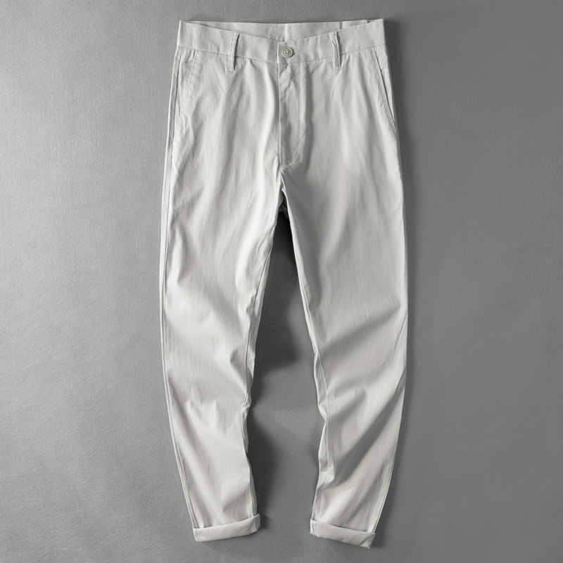 Men's Cotton Slim Fit Stretch Skinny Trousers
