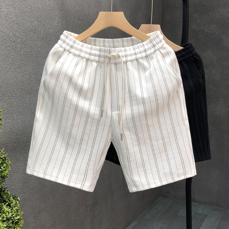 Striped Casual Shorts Men's Lightweight One Hundred Outer Wear Five