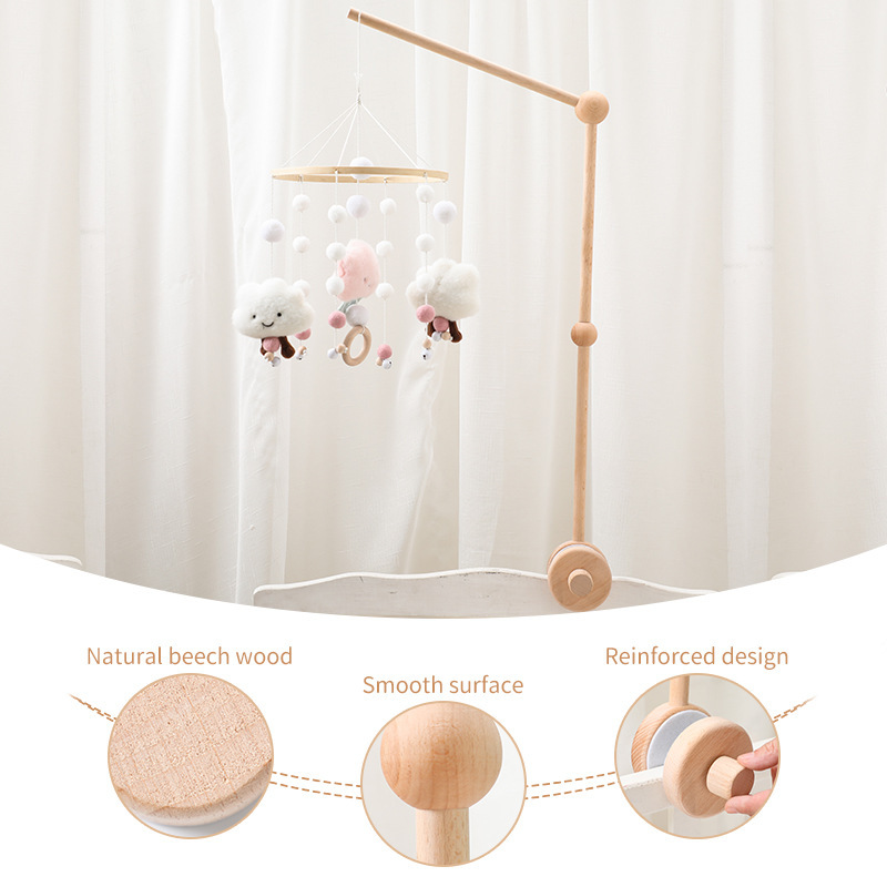 Baby Wooden Support Mosquito Net Hanging Rod Accessories Comfort Bed