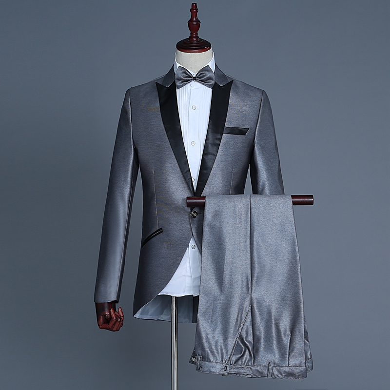 Male Dress Wedding Photo Groom Small Tuxedo Suit