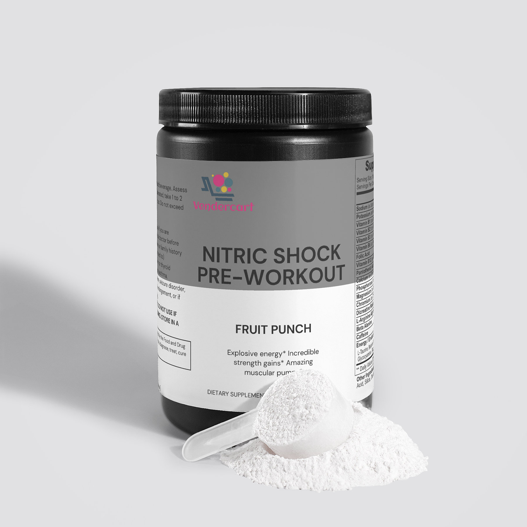 Nitric Shock Pre Workout Strength Energy Endurance And Mental Focus