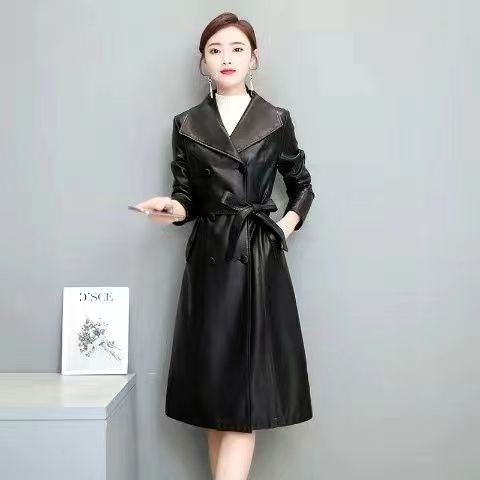 Leather Coat Women's Windbreaker Thin Casual