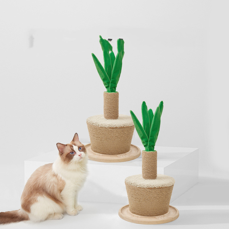 Flower Pot Cat Climbing Frame Scratching Board Device