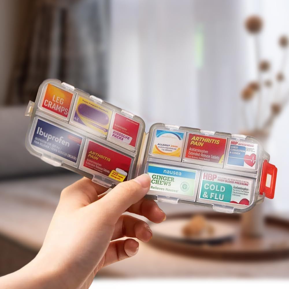 Stickers Waterproof Moisture-proof Plastic Small Medicine Box For One