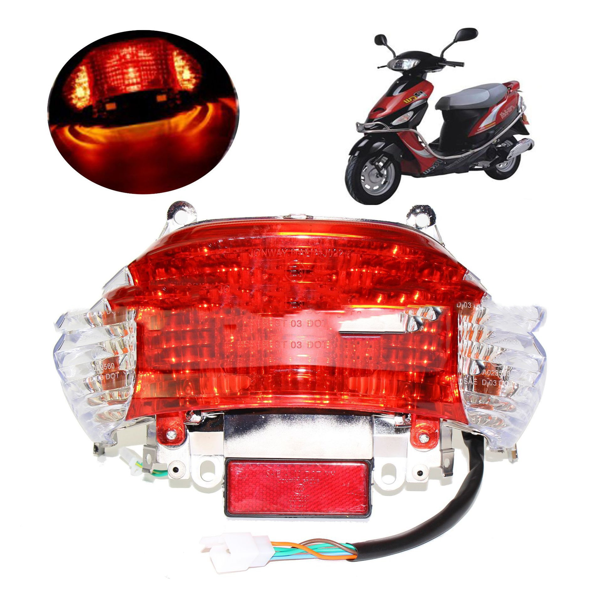 Motorcycle Guangyang 50 Tail Light Kobayashi Hai Xiao Guanyang Rear Turn