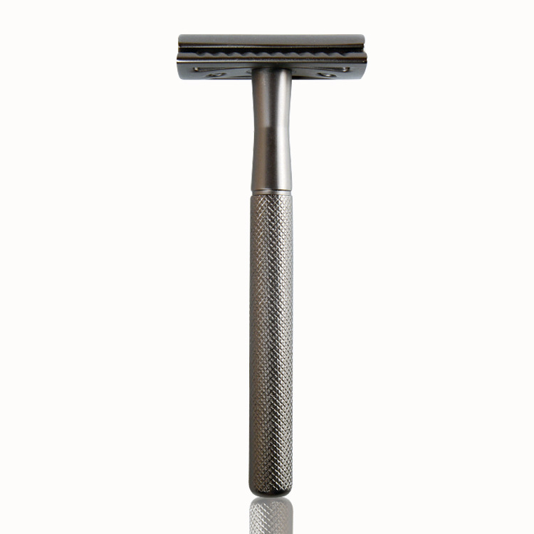 Diamond Pattern Old-fashioned Razor Double-sided Blade Stainless Steel