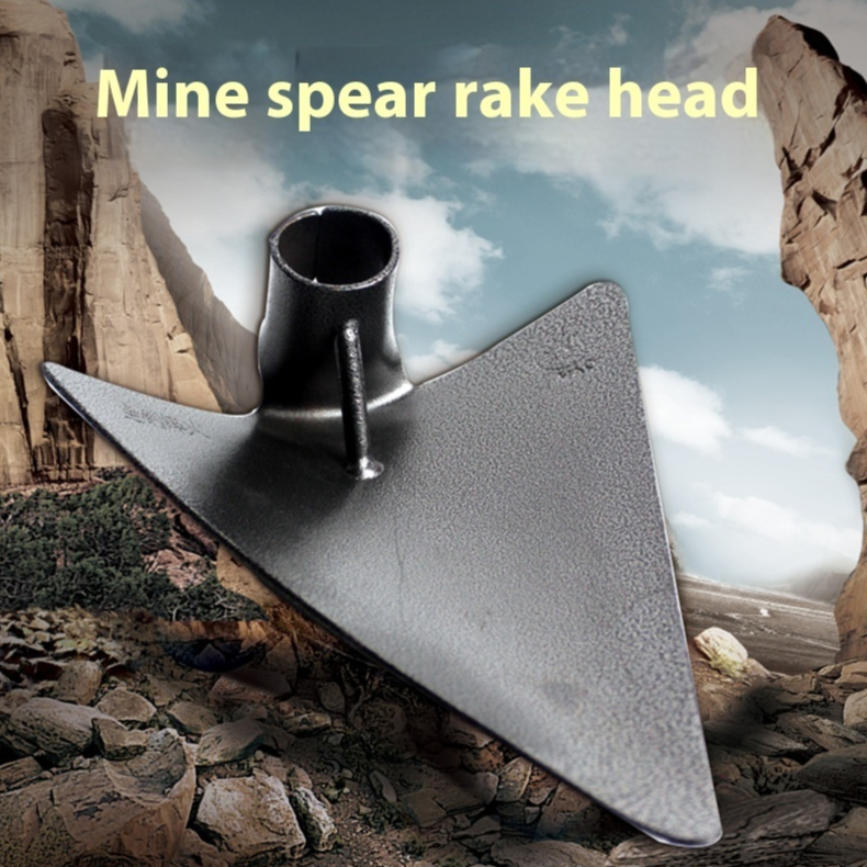 Agricultural Tools Triangle Hoe Rake Integrated Large Mining Tip Spear
