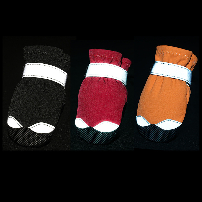 Winter Dog Shoes Reflective Warm Pet Boots Waterproof Rain