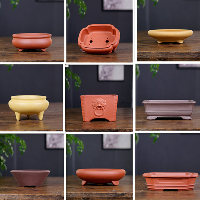 Purple Sand Flowerpot Ceramic Breathable