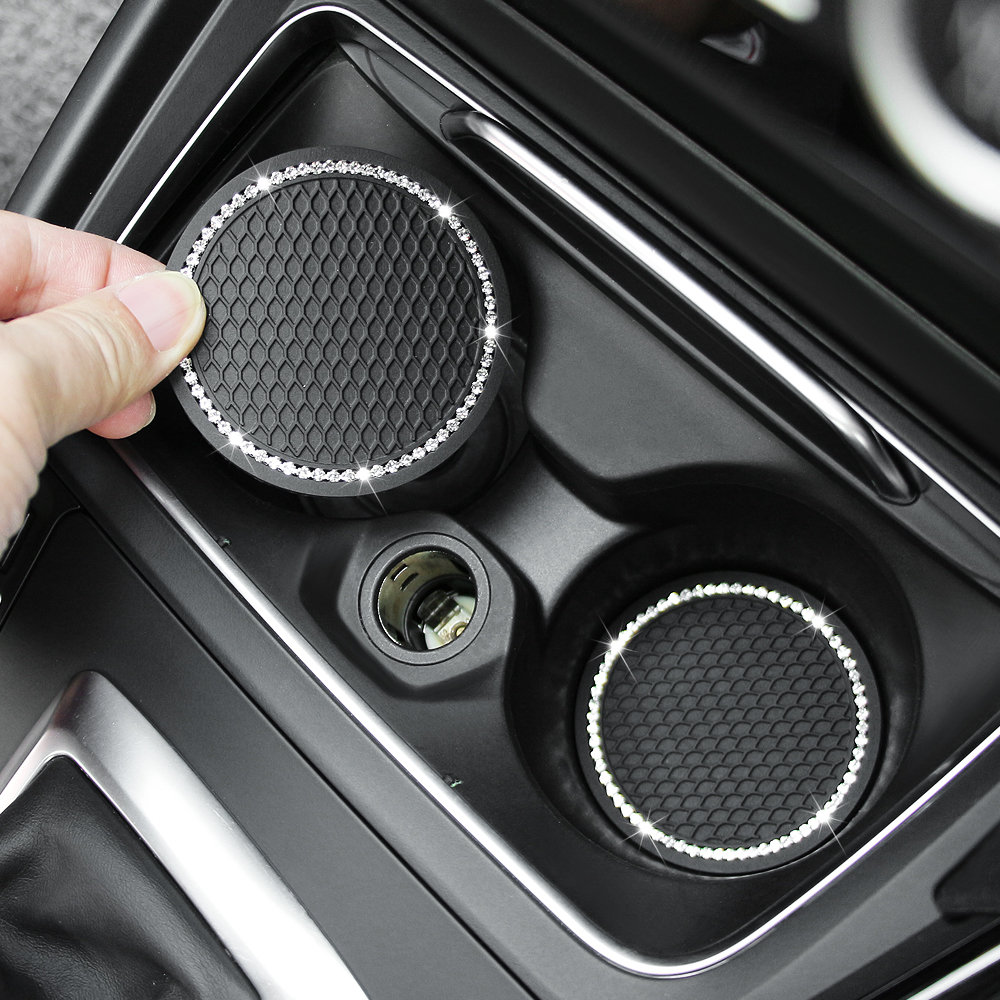Rhinestone Water Coaster Diamond Car Anti-skid Pad Creative