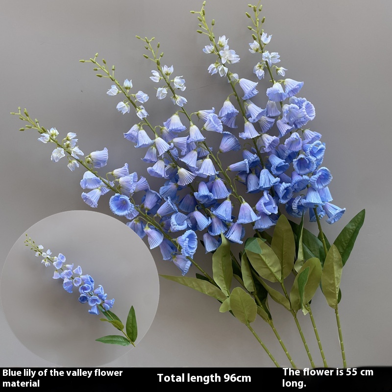 Decorative Flower Haze Blue Series Material Rose