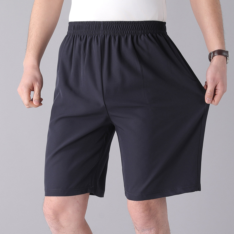 Solid Color Black Loose High Waist Comfort Breathable Middle-aged