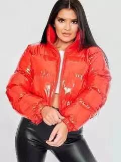 Glossy Bread Jacket Down Cotton Quilted