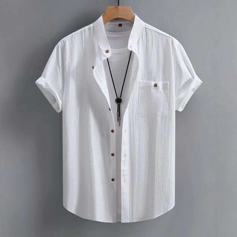 Men's Short-sleeved Shirt Comfort And Casual Fashion All-matching