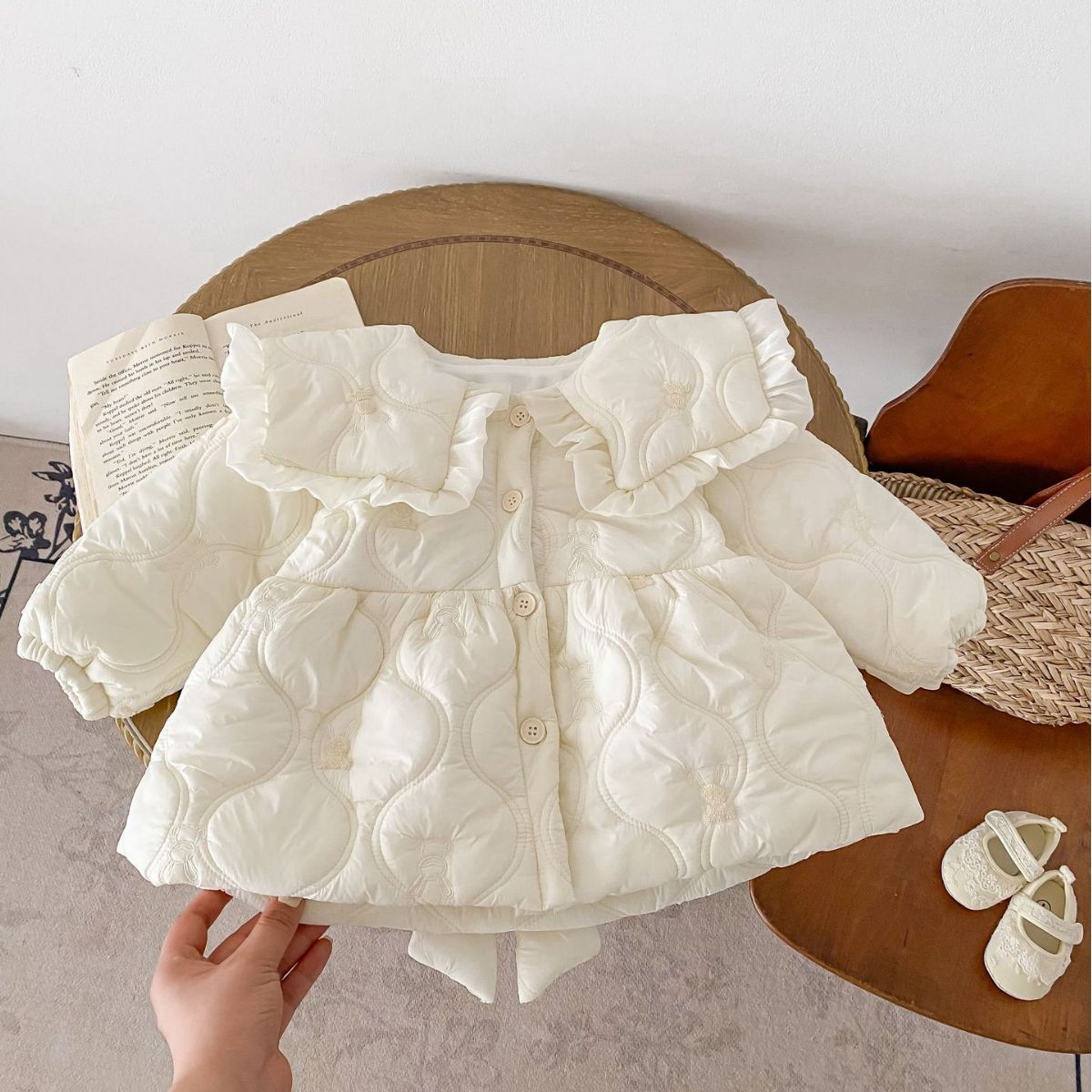 Girls'cotton-padded Clothes Coat Winter Warm Cotton-padded