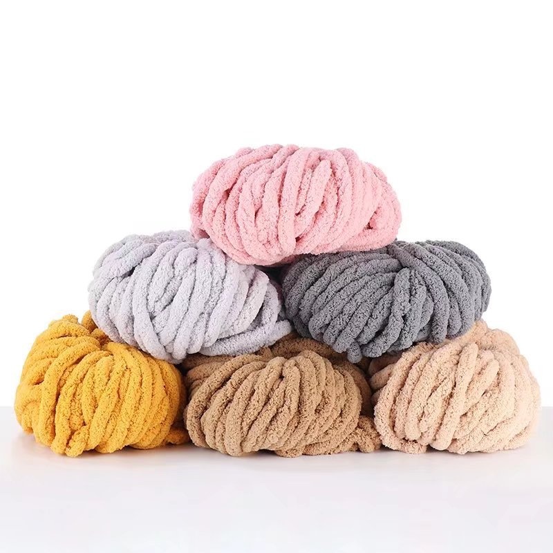 Scarf Thumb Thick Stripe Wool Polyester