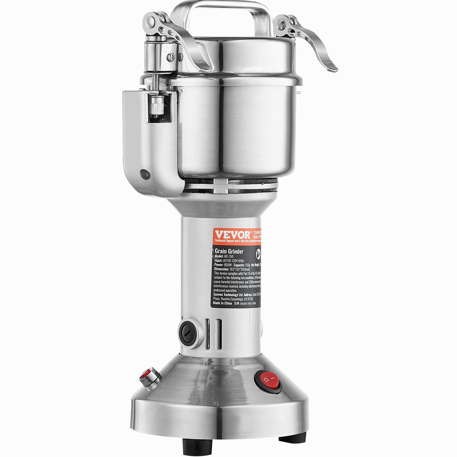 750g Commercial Spice Grinder Electric Grain Mill High Speed