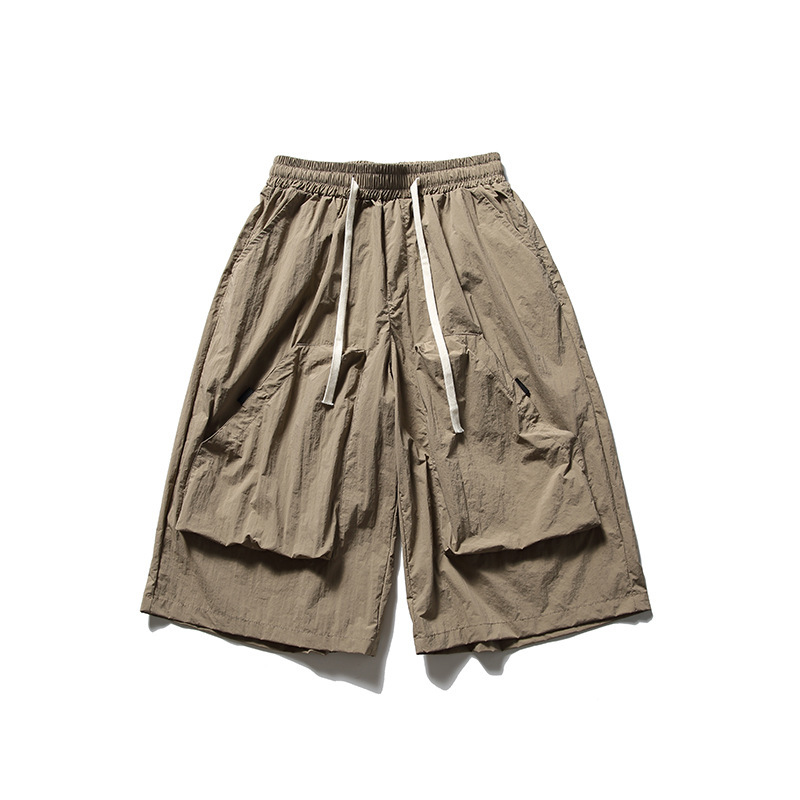Three-dimensional Large Pocket Shorts Japanese-style Retro