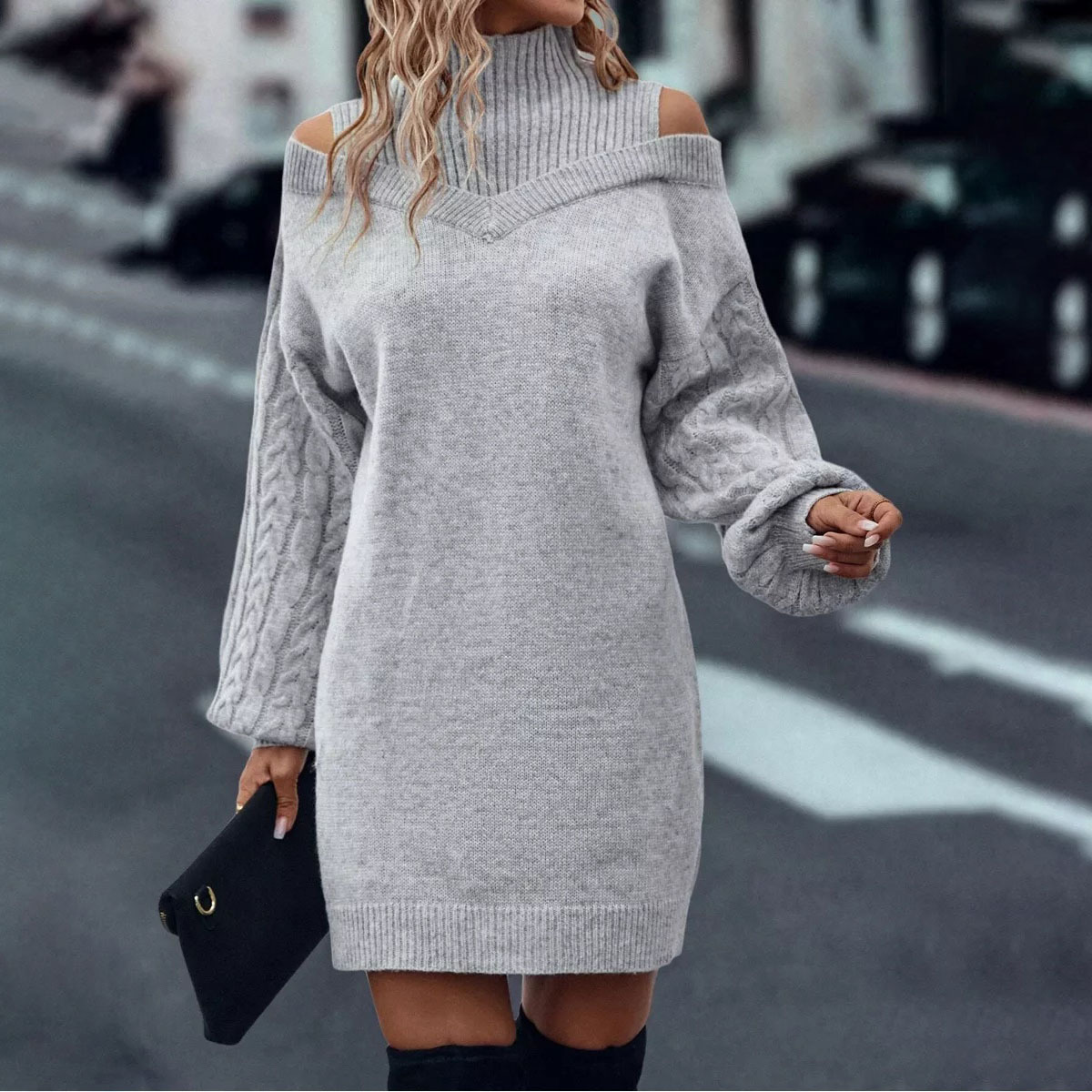 Women's Half Turtleneck Sweater Top