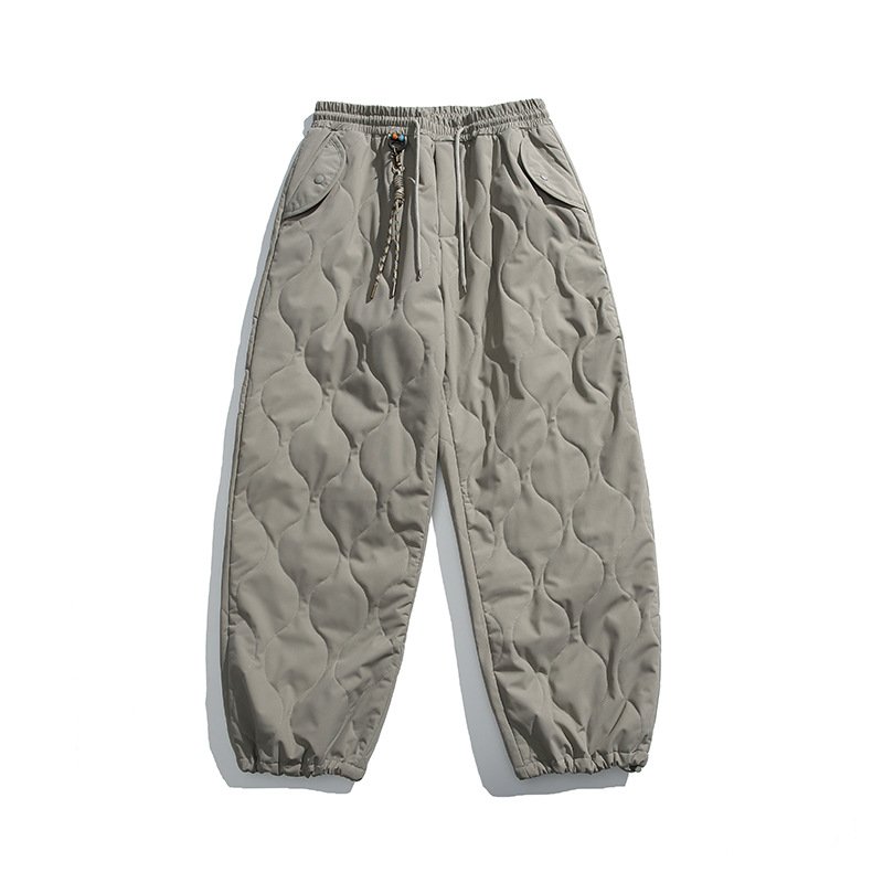 New Men's Loose Velvet Thickened Leisure Tappered Sweatpants