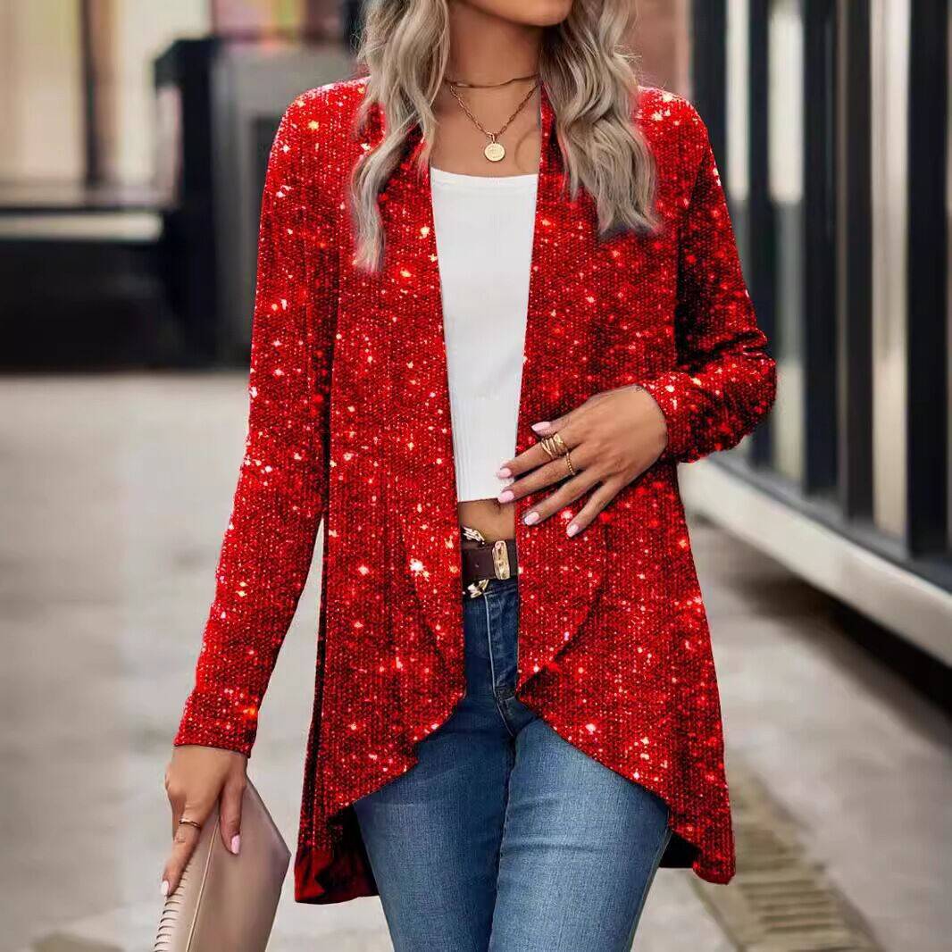 Bronzing Coat Stage Shiny Small Fashion