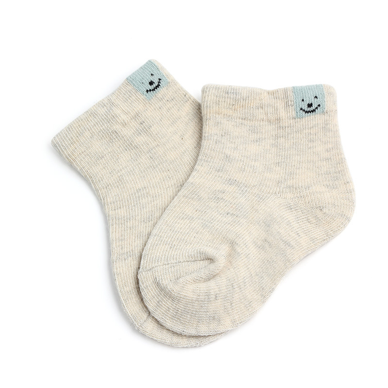 Combed Cotton Double Needle Baby Socks Candy Color In-tube