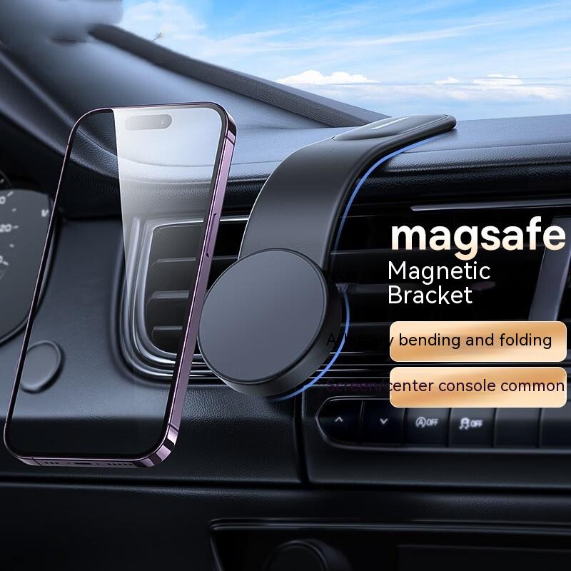 Magnetic Bendable Car Mobile Phone Holder Wireless Charger 15w Dash