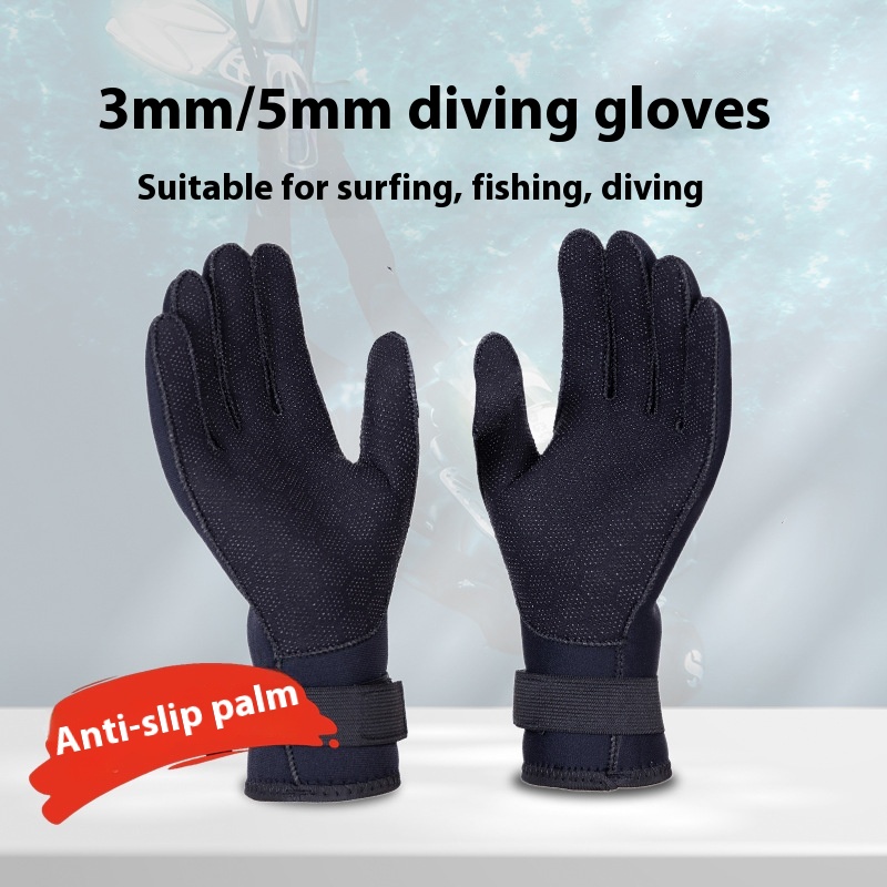 5mm Professional Diving Mittens Swimming Surfing Cold-proof
