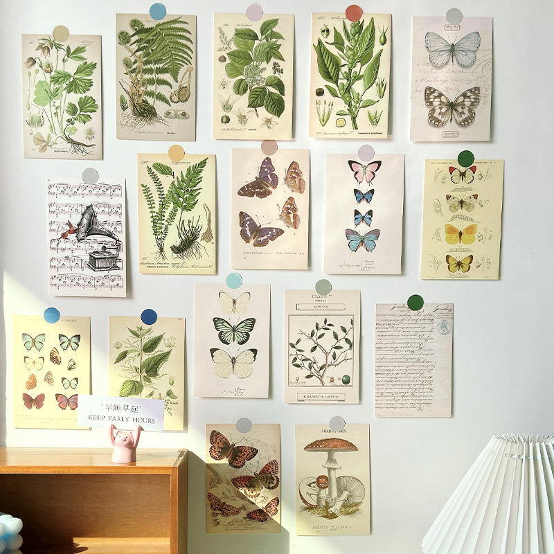 Forest Plant Series Decorative Card Wall Bedroom Postcard Sticker
