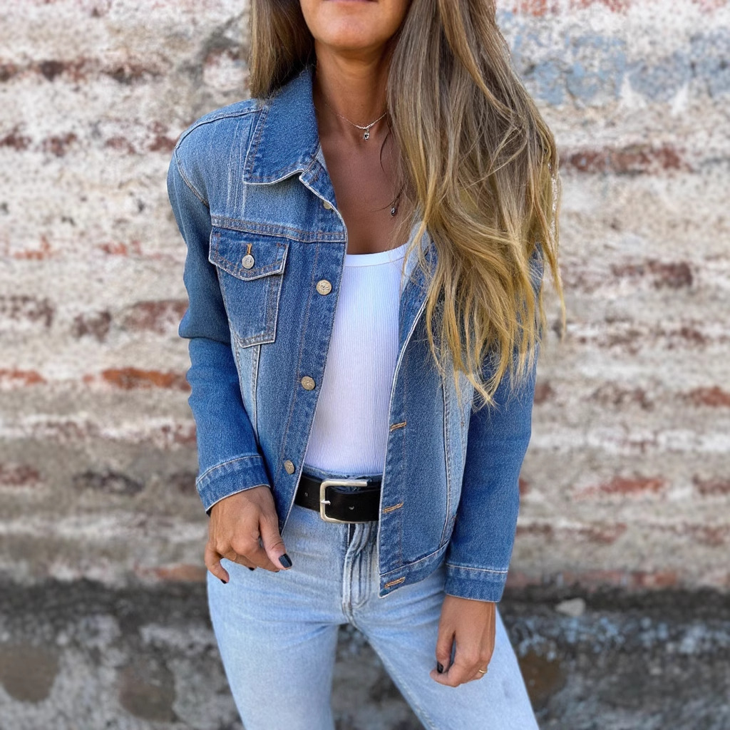 European And American Spring Summer New Denim Jacket Coat Top Clothes