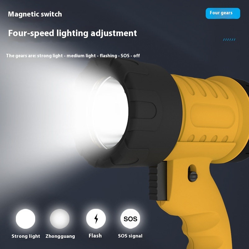 New Long-range Hunting Ground Lighting Handheld Searchlight USB