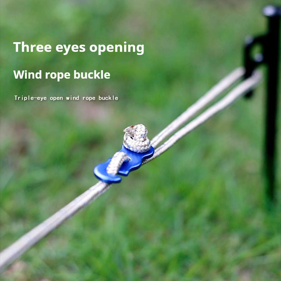 Outdoor Camping Aluminum Alloy Umbrella String Clip Tent Drawstring