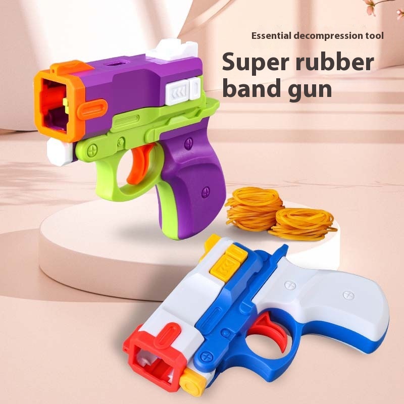 3D Printing Gravity Rubber Band Gun Children's Toy