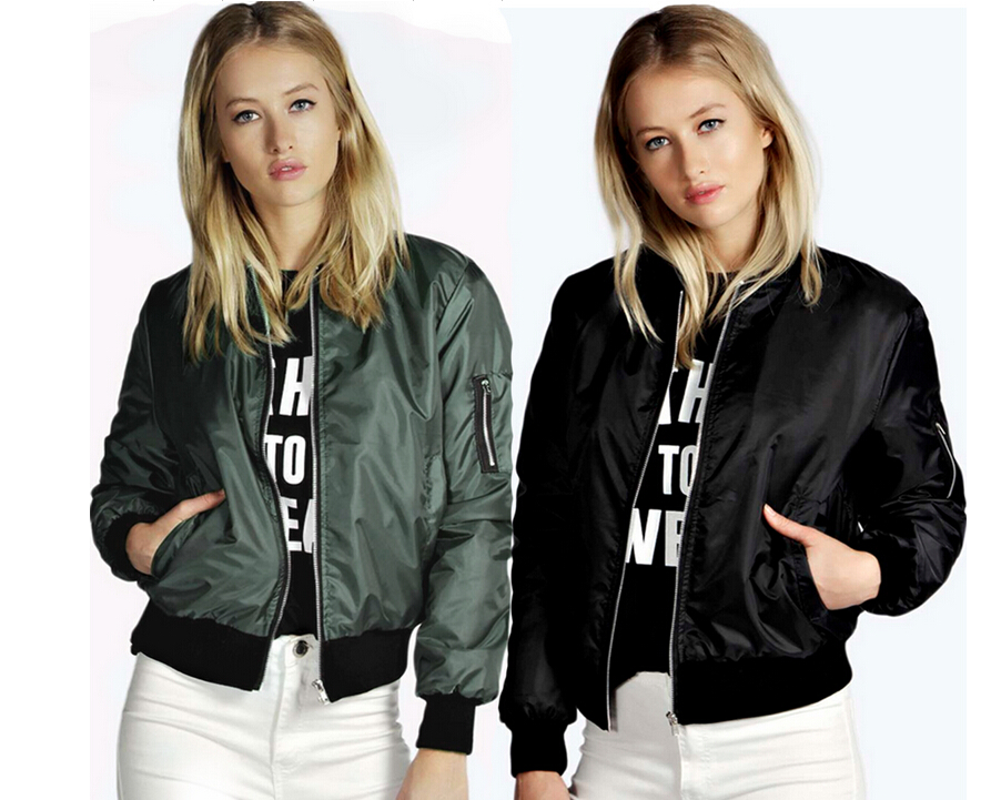 Solid Color Short Stand Collar Small Jacket Casual Zipper