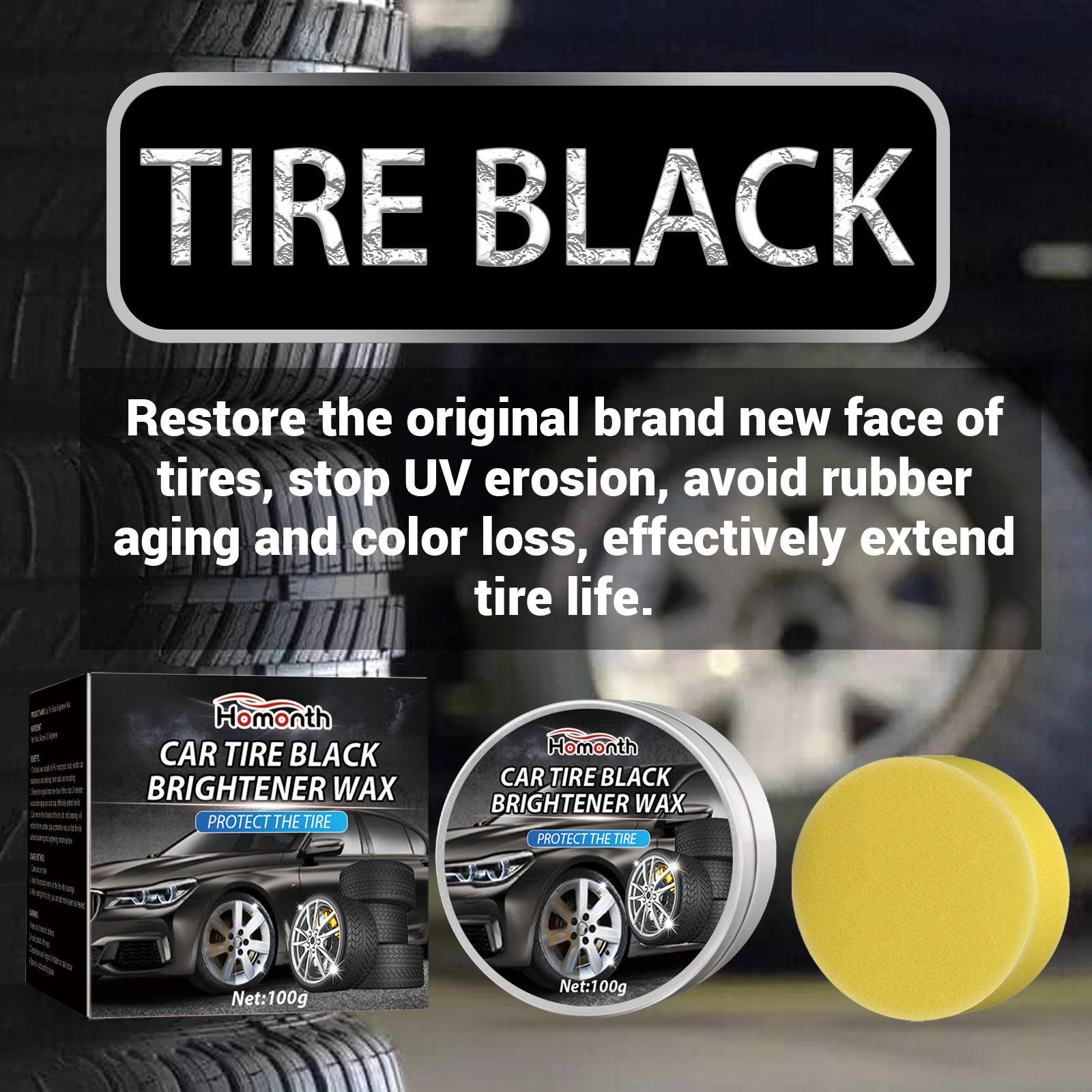 Car Tire Retreading Wax Decontamination Repair