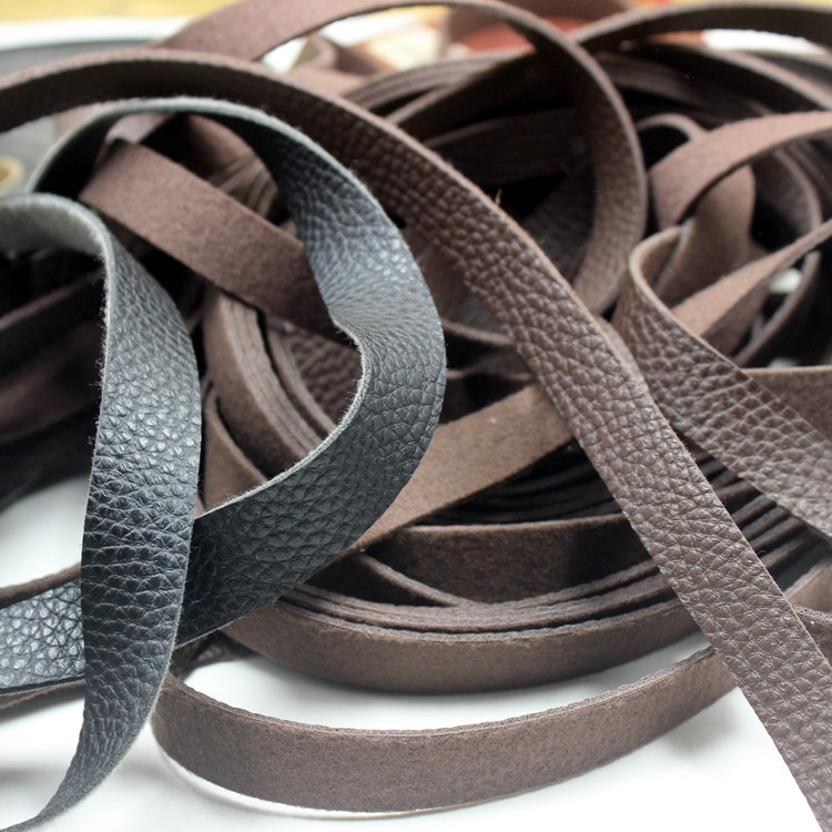 Ornament Material Cowhide Strip Wide And Thick Imitation Pet Woven Hand
